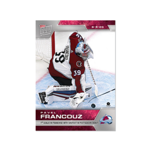 2020 PLAYOFFS TOPPS NOW 4 #SCP-14- Pavel Francouz (1 of 218)