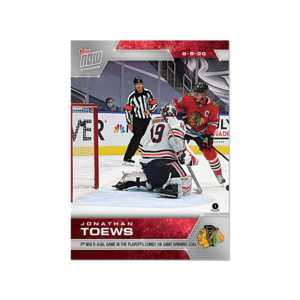 2020 PLAYOFFS TOPPS NOW 4 #SCP-15- Jonathan Toews (1 of 218)