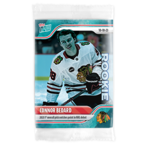 2023-24 TOPPS NOW /10 Blue Ice Parallel #1- Connor Bedard (1 of 10)