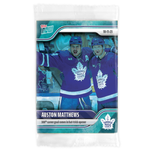 2023-24 TOPPS NOW /10 Blue Ice Parallel #4- Auston Matthews (1 of 10)