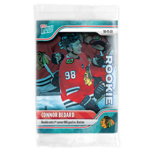 2023-24 TOPPS NOW /10 Blue Ice Parallel #5- Connor Bedard 2 (1 of 10)