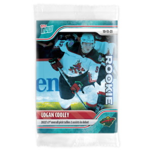 2023-24 TOPPS NOW /10 Blue Ice Parallel #10- Logan Cooley (1 of 10)