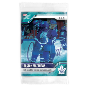 2023-24 TOPPS NOW /10 Blue Ice Parallel #11- Auston Matthews 2 (1 of 10)