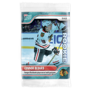 2023-24 TOPPS NOW /10 Blue Ice Parallel  #31- Connor Bedard 5 (1 of 10)