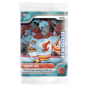 2023-24 TOPPS NOW /10 Blue Ice Parallel  #36- Connor Zary (1 of 10)