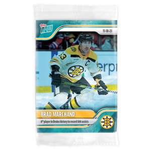 2023-24 TOPPS NOW /10 Blue Ice Parallel  #39- Brad Marchand (1 of 10)