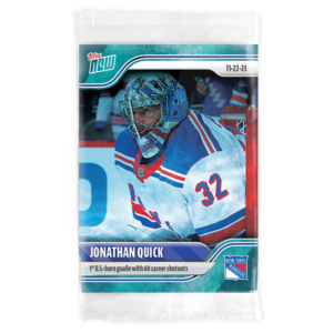 2023-24 TOPPS NOW /10 Blue Ice Parallel  #43- Jonathan Quick (1 of 10)