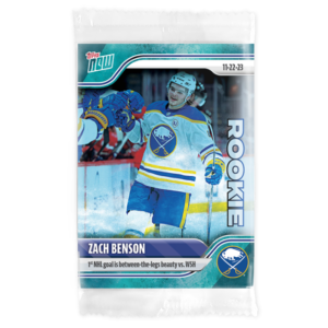 2023-24 TOPPS NOW /10 Blue Ice Parallel  #44- Zach Benson (1 of 10)