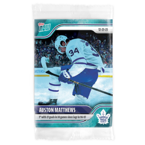 2023-24 TOPPS NOW /10 Blue Ice Parallel  #69- Auston Matthews 3 (1 of 10)