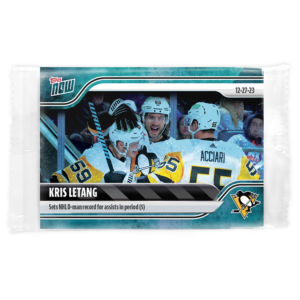 2023-24 TOPPS NOW /10 Blue Ice Parallel  #71- Kris Letang 2 (1 of 10)
