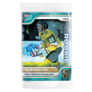 2023-24 TOPPS NOW /10 Blue Ice Parallel  #94- Brendan Brisson (1 of 10)