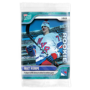 2023-24 TOPPS NOW /10 Blue Ice Parallel  #123- Matt Rempe (1 of 10)