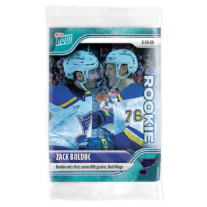2023-24 TOPPS NOW /10 Blue Ice Parallel  #127- Zack Bolduc (1 of 10)