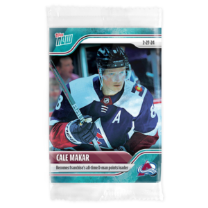 2023-24 TOPPS NOW /10 Blue Ice Parallel  #131- Cale Makar 3 (1 of 10)