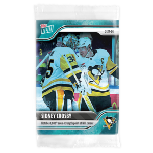 2023-24 TOPPS NOW /10 Blue Ice Parallel  #132- Sidney Crosby 7 (1 of 10)