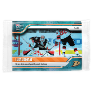 2023-24 TOPPS NOW /10 Blue Ice Parallel  #135- Lukas Dostal (1 of 10)
