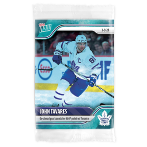 2023-24 TOPPS NOW /10 Blue Ice Parallel  #142- John Tavares 2 (1 of 10)