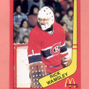 1982 Mcdonald's Quebec #5-Rick Wamsley