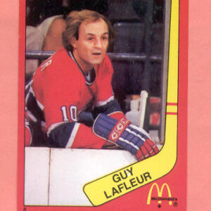 1982 Mcdonald's Quebec #8-Guy Lafleur