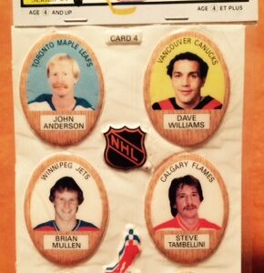 1983 Funmate Puffy Stickers Panel #4