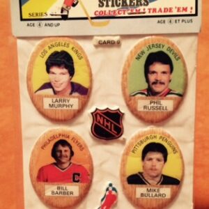 1983 Funmate Puffy Stickers Panel #9