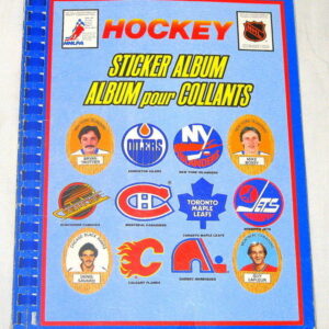 1983 Funmate Puffy NHL Hockey Sticker Album Mike Bossy Cover