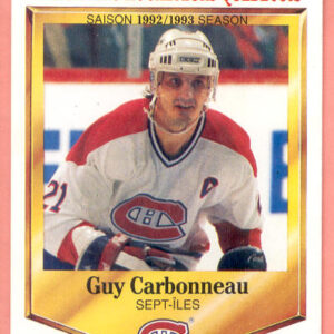 1992 PANINI Durivage #1-Guy Carbonneau