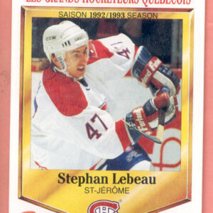 1992 PANINI Durivage #7-Stephan Lebeau
