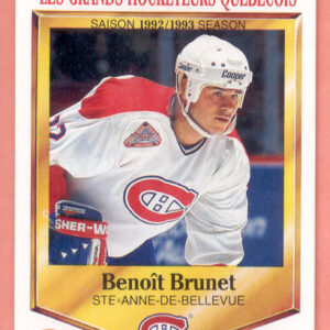 1992 PANINI Durivage #19-Benoit Brunet