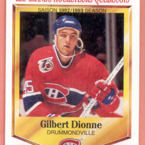 1992 PANINI Durivage #21-Gilbert Dionne
