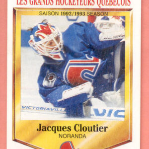 1992 PANINI Durivage #46-Jacques Cloutier
