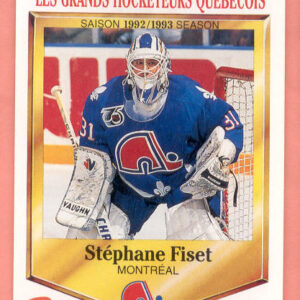 1992 PANINI Durivage #47-Stephane Fiset