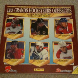 1992 Diana Durivage Bread NHL Hockey Sticker Album Patrick Roy Cover