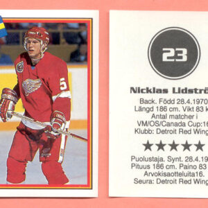 1993 Semic Sweden #23-Nicklas Lidstrom
