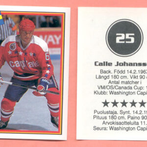 1993 Semic Sweden #25-Calle Johansson