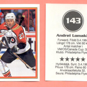 1993 Semic Sweden #143-Andrei Lomakin