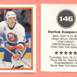 1993 Semic Sweden #146-Darius Kasparaitis