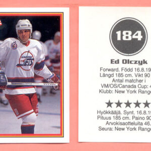 1993 Semic Sweden #184-Ed Olczyk