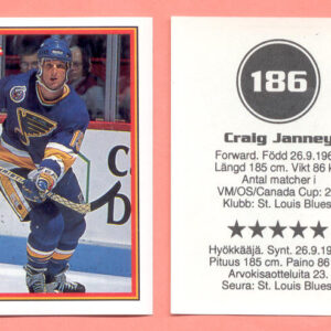 1993 Semic Sweden #186-Craig Janney