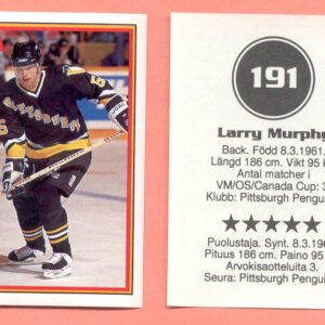 1993 Semic Sweden #191-Larry Murphy
