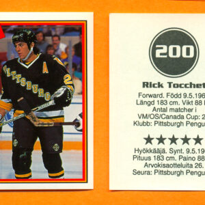 1993 Semic Sweden #200-Rick Tocchet