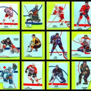 1997 Topps NHL Hockey Sticker Set of 85 (5 Panels)