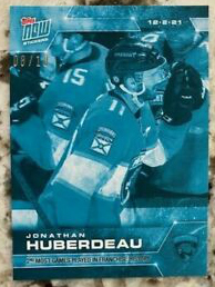 2021-22 Topps NOW Ice Parallel  #141- Jonathan Huberdeau (1 of 10)