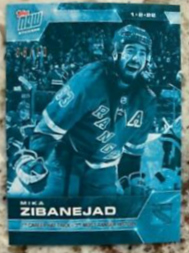 2021-22 Topps NOW Ice Parallel  #185- Mika Zibanejad (1 of 10)