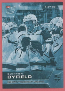 2021-22 Topps NOW Ice Parallel  #256- Quinton Byfield (1 of 10)