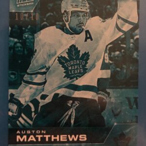 2021-22 Topps NOW Ice Parallel  #377- Auston Matthews 14 (1 of 10)