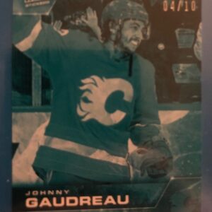 2021-22 Topps NOW Ice Parallel  #395- Johnny Gaudreau 4 (1 of 10)