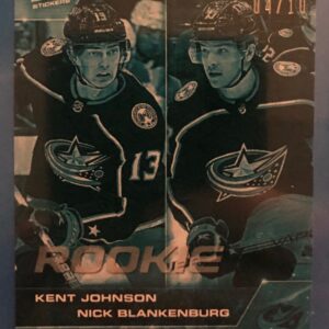 2021-22 Topps NOW Ice Parallel  #396- Kent Johnson / Nick Blankenburg (1 of 10)