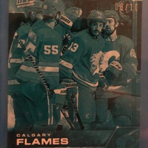 2021-22 Topps NOW Ice Parallel  #408- Calgary Flames 4 (1 of 10)