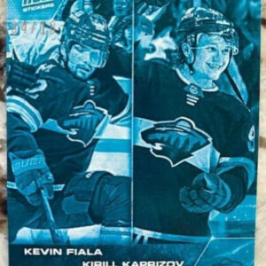 2021-22 Topps NOW Ice Parallel  #421- Kevin Fiala 2 / Kirill Kaprizov 7 (1 of 10)